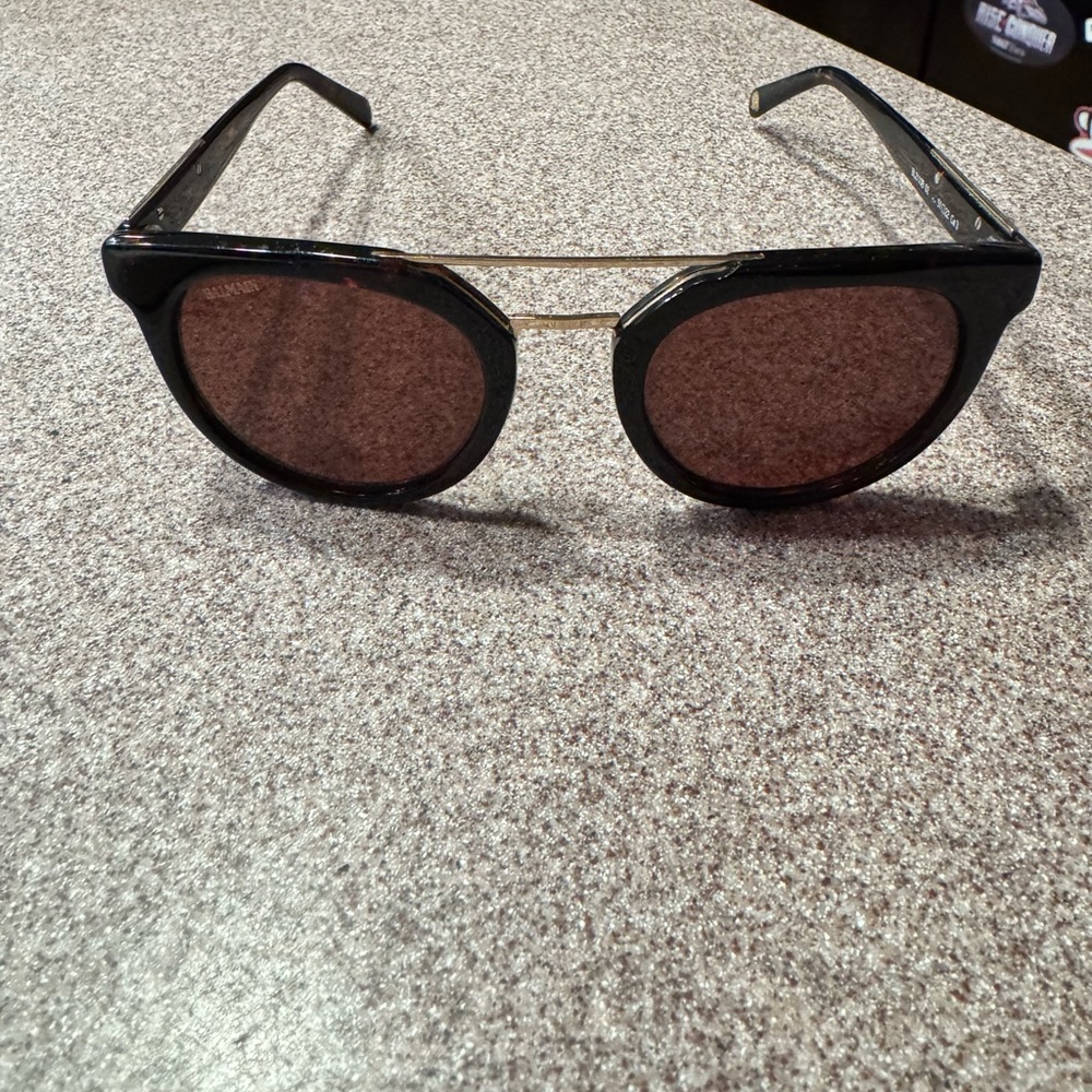 Balmain Tortoiseshell Sunglasses with Gold Detail